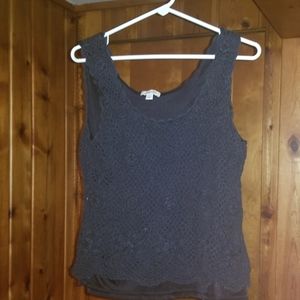 Black Lacey Tank Top